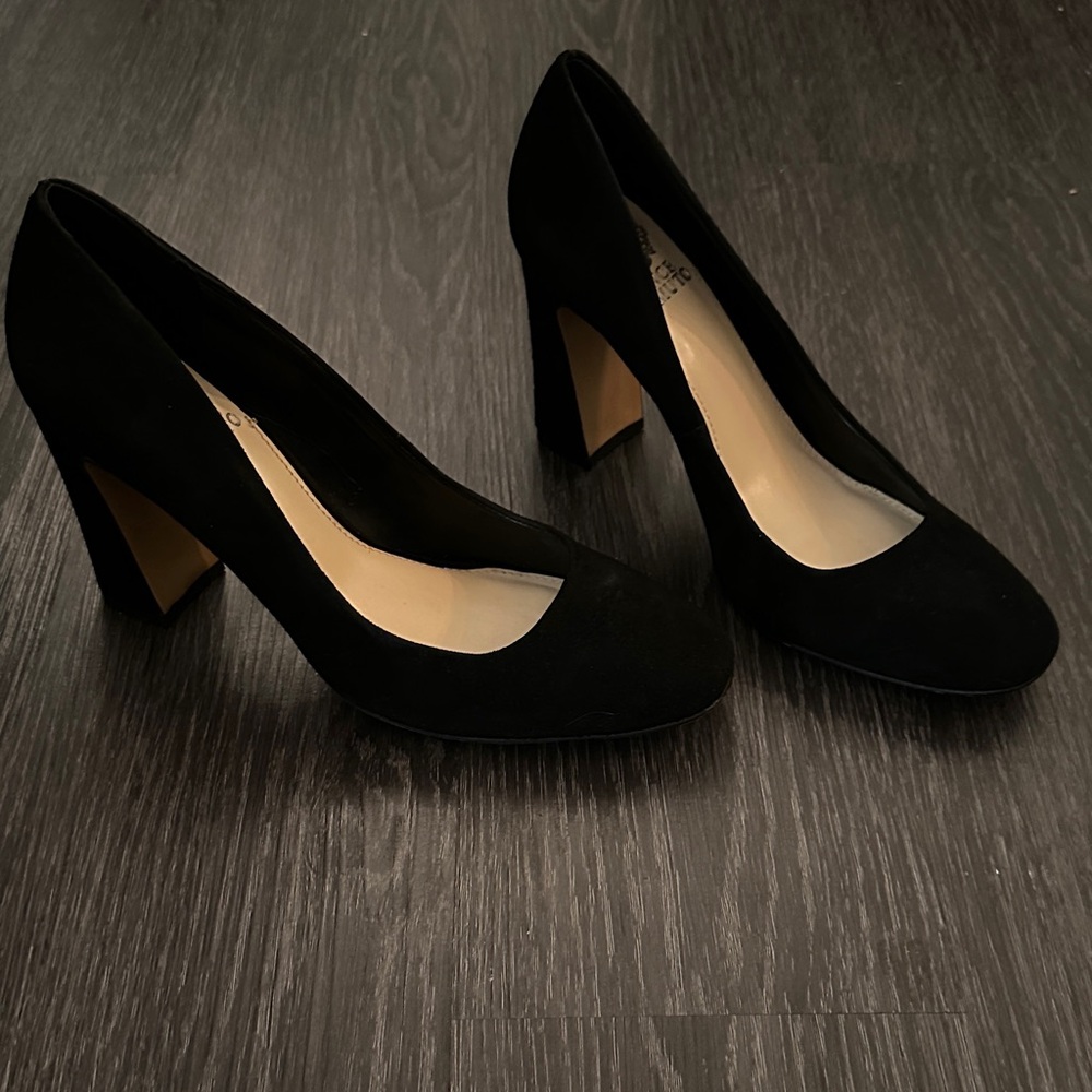Vince Camuto Black Suede Heels